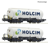 Roco 6600233 - H0 - 2-tlg. Set: Silowagen, Holcim, Ep. VI